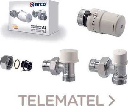 Arco TEIDE TERMO PLUS kampinių vožtuvų varinių vamzdžių rinkinys, termostatinė galvutė M28 (501215+880030+507255+C4380)