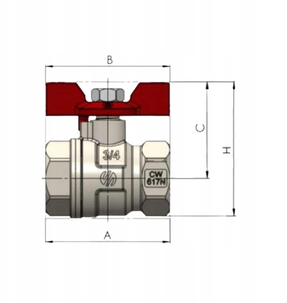 Ventilis ARCO SENA v./v. sriegis 3/4 tr. rank. 753104