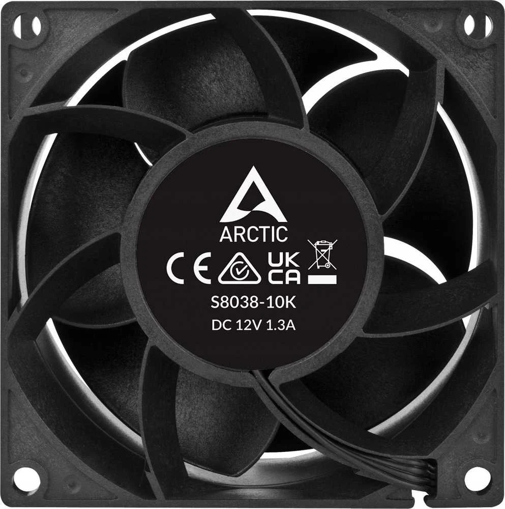 Arctic Cooling ARCTIC S8038-10K serverio korpuso ventiliatorius 10000rpm PWM 80mm 4vnt.