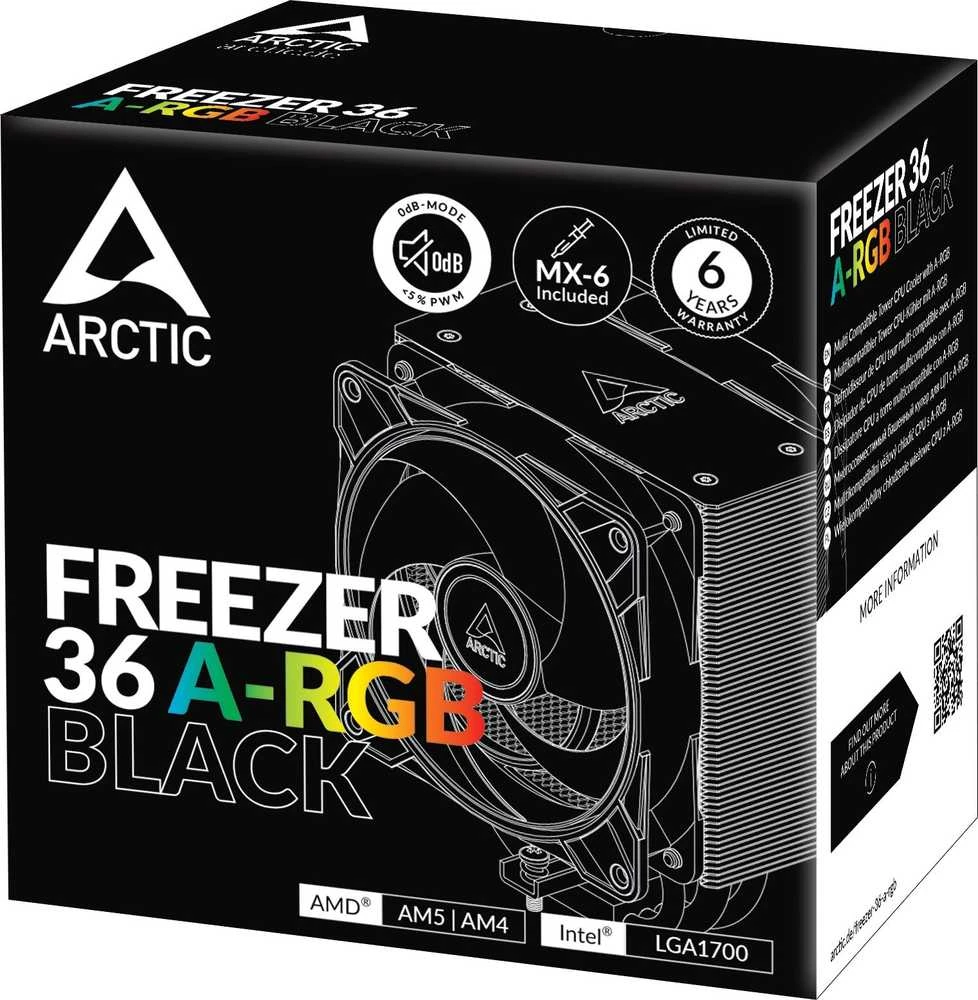 ARCTIC Šaldiklis 36 A-RGB procesoriaus aušintuvas, juodas