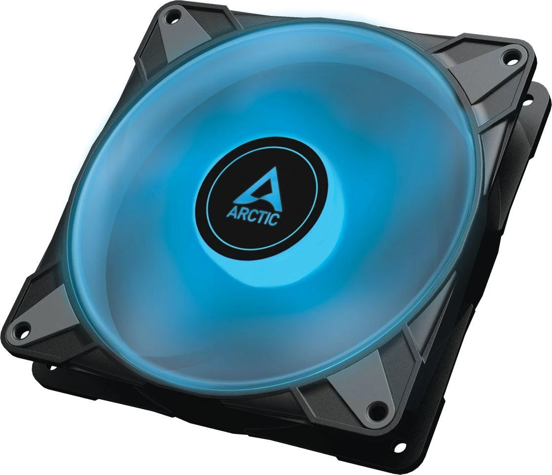 Arctic P14 PWM RGB ventiliatorius su melsvu apšvietimu