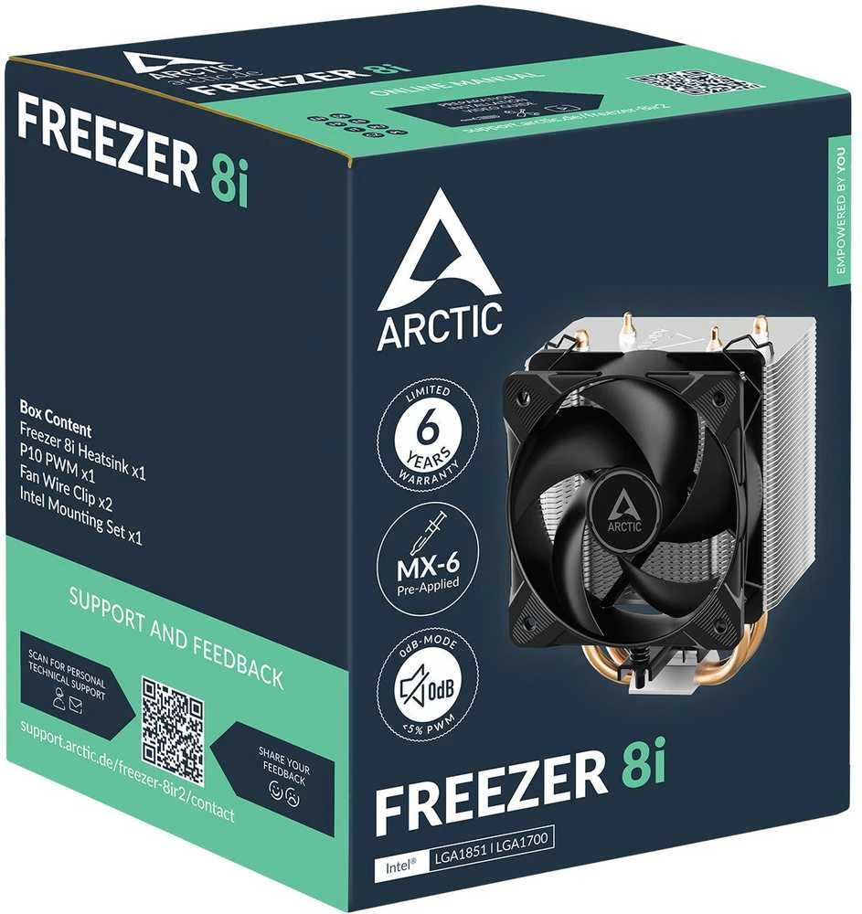 Arctic Freezer 8i procesoriaus aušintuvas dėžutėje