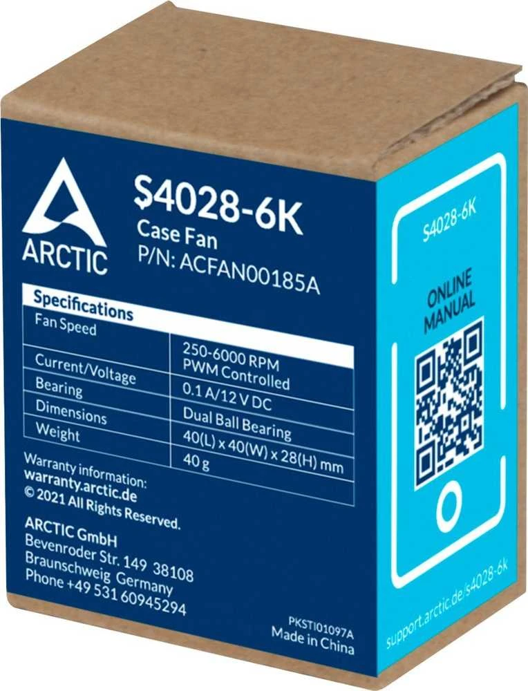ARCTIC S4028-6K serverio ventiliatorius, 4-pin, 40mm