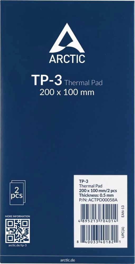 Termo padas ARCTIC TP-3 200x100x0.5mm, 2 vnt.