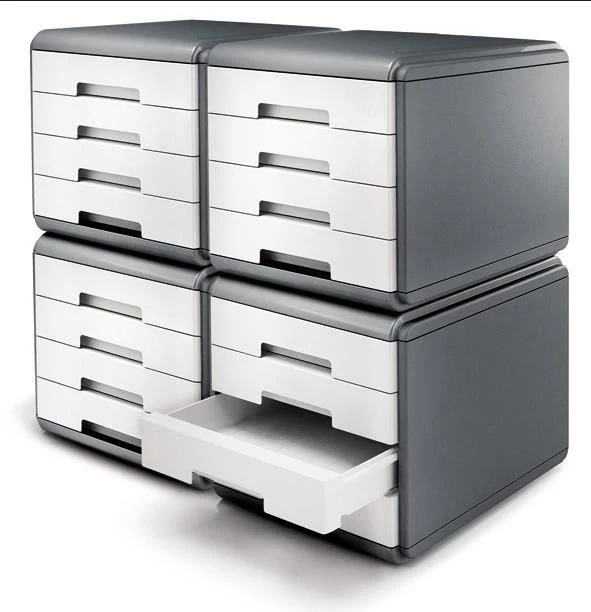 Arda organizatorius MyDesk žalsvai balti 4 stalčiai (18P4PB)