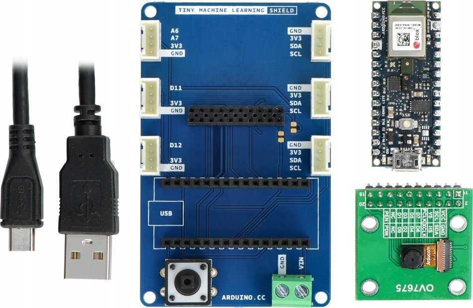 Arduino Tiny mašininio mokymosi rinkinys su Arduino Nano 33 BLE Sense Lite - AKX00028