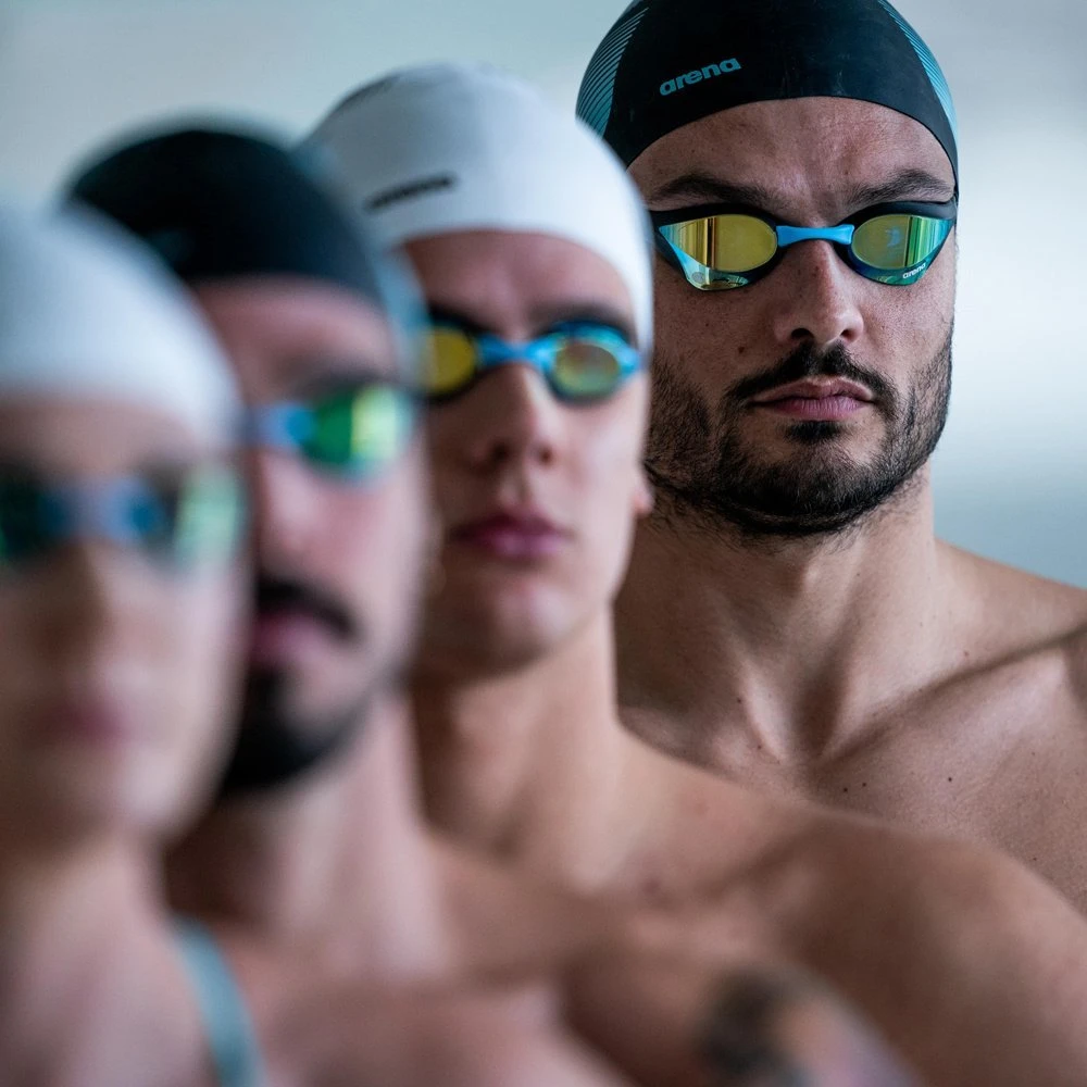 Arena plaukimo akiniai Arena Cobra Aqua Juodas