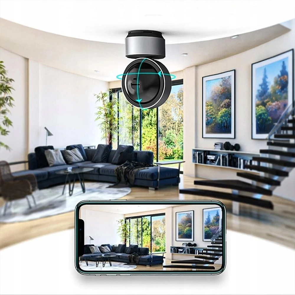 Arenti DOME1-N vidaus Wi-Fi stebėjimo kamera 5 MP su pasukimu ir naktiniu matymu