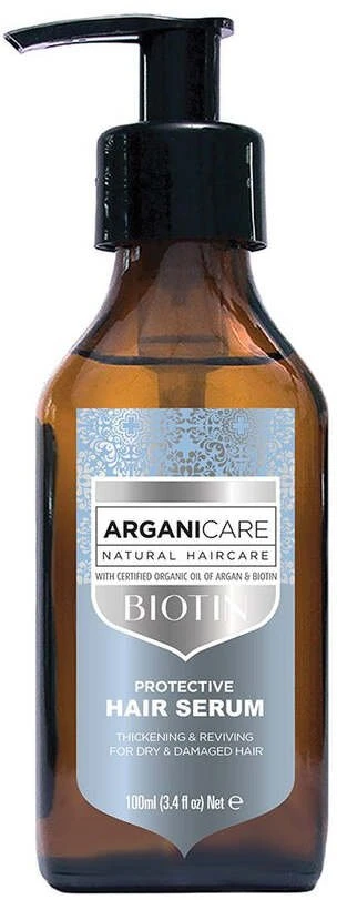 Arganicare Biotino plaukų serumas, apsaugantis ir stiprinantis, 100 ml