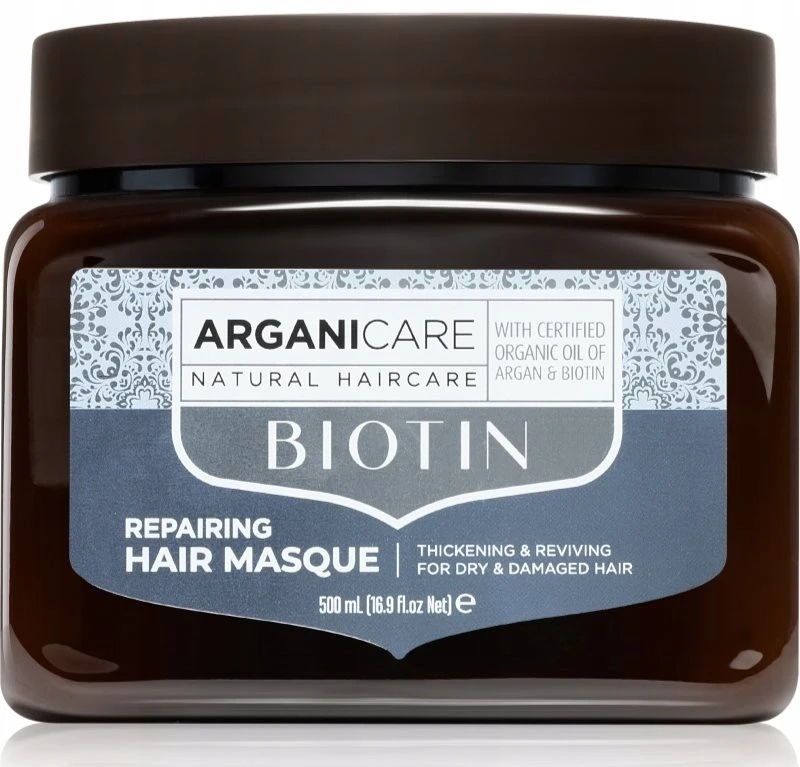 Arganicare , Biotin, Hair Treatment Kremas Mask, Repairing, 500 ml Unisex