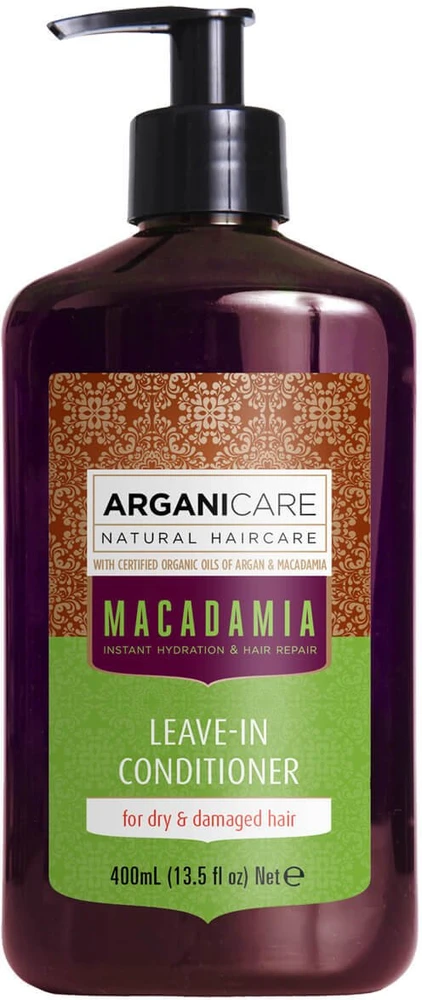 Arganicare Macadamia Hair Leave-In Conditioner maitininantis & Repairing, 400 ml