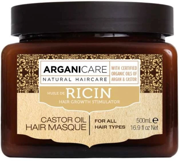 Arganicare Ricin Hair Treatment Kreminis Mask For Growth Stimulation, 500 ml