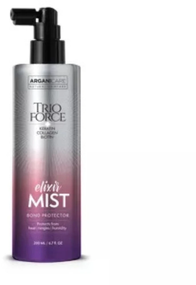 Arganicare Trio Force Elixit Mist Plaukų lakas Treatment Thermal protection, 200 ml