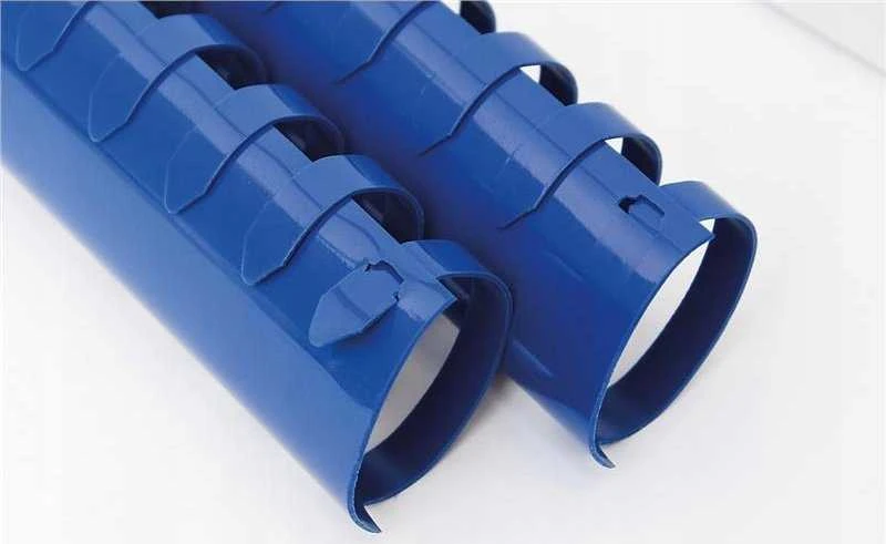 Mėlyni 25mm plastikiniai įrišimo stuburai