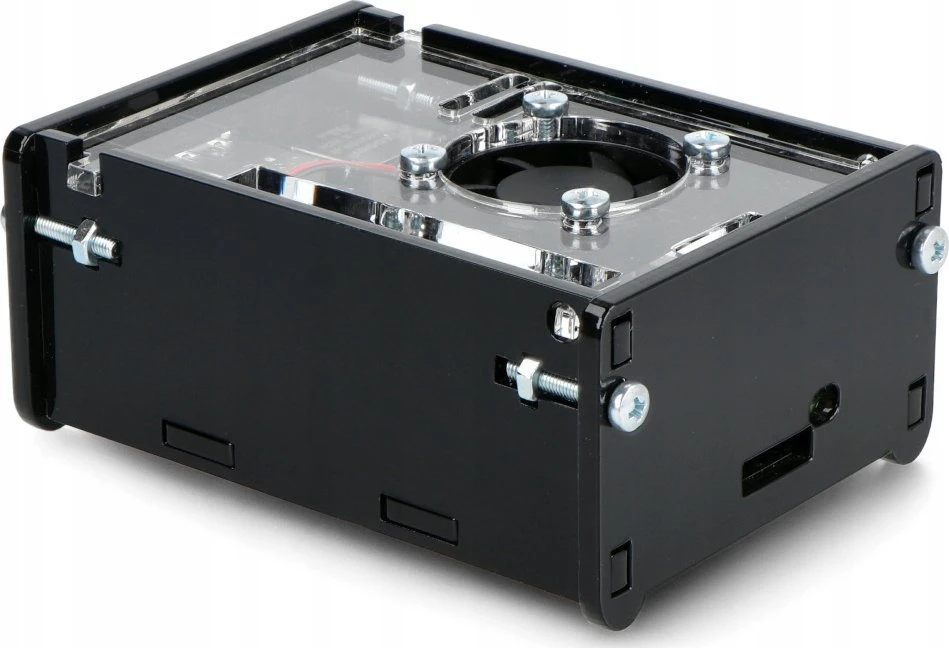 Argon Gravlaser Dėklas Raspberry Pi 5 su ventiliatoriumi – juodas