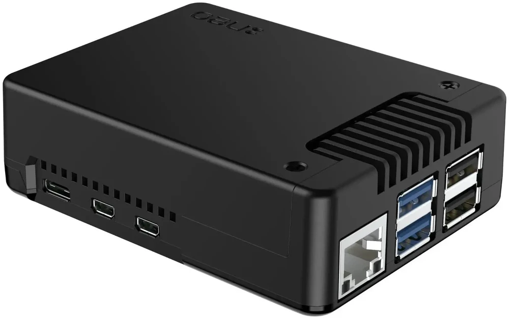 Argon40 Argon Poly+ 5 – ABS korpusas su aktyviu 30 mm THRML aušinimu, skirtas Raspberry Pi 5 – juodas