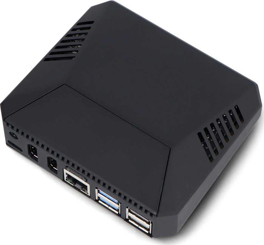 Argon40 Argon ONE V3 dėklas, skirtas Raspberry Pi 5 - su ventiliatoriumi ir radiatoriumi - aliuminis - juodas