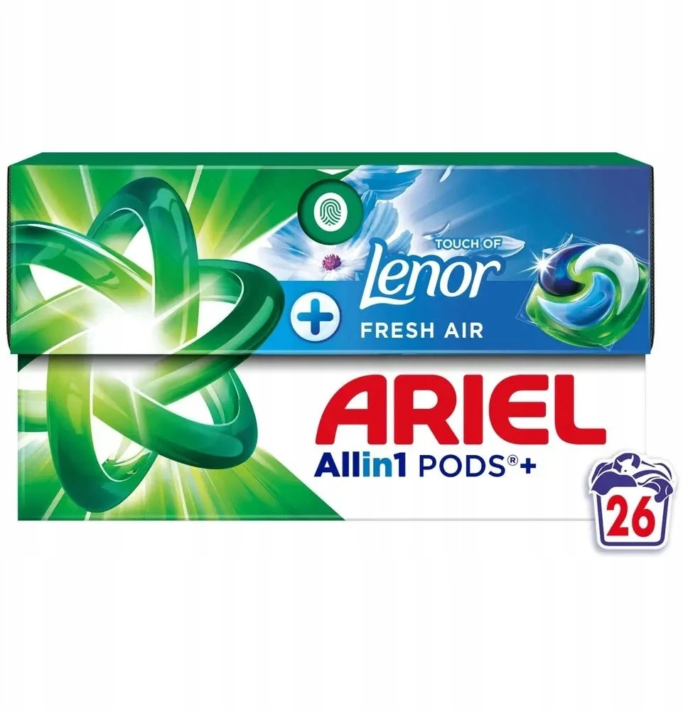 KAPSULĖS SKALB ARIEL FRESH AIR 26VNT