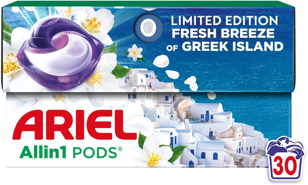 Kapsulės skalbimui ARIEL FRESH BREEZE 30SK