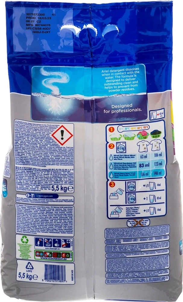 Ariel PROFESSIONAL COLOUR 5,5kg 100 prancūziškų plaukų