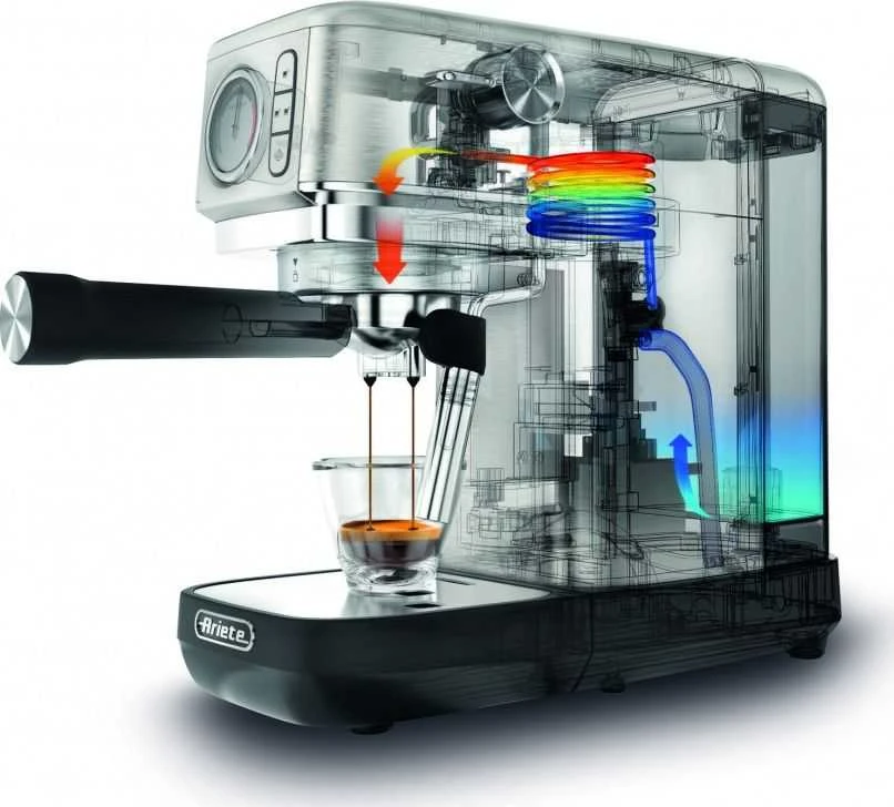 1381 Ariete Espresso kavos aparatas Slim Metal