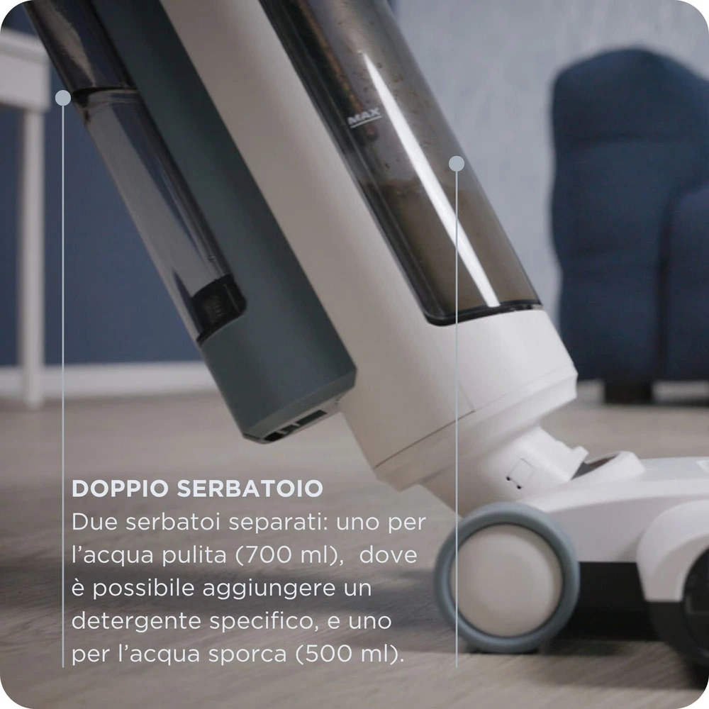 2483 Ariete Aqua Force Wash & Vacuum belaidis grindų ploviklis ir dulkių siurblys