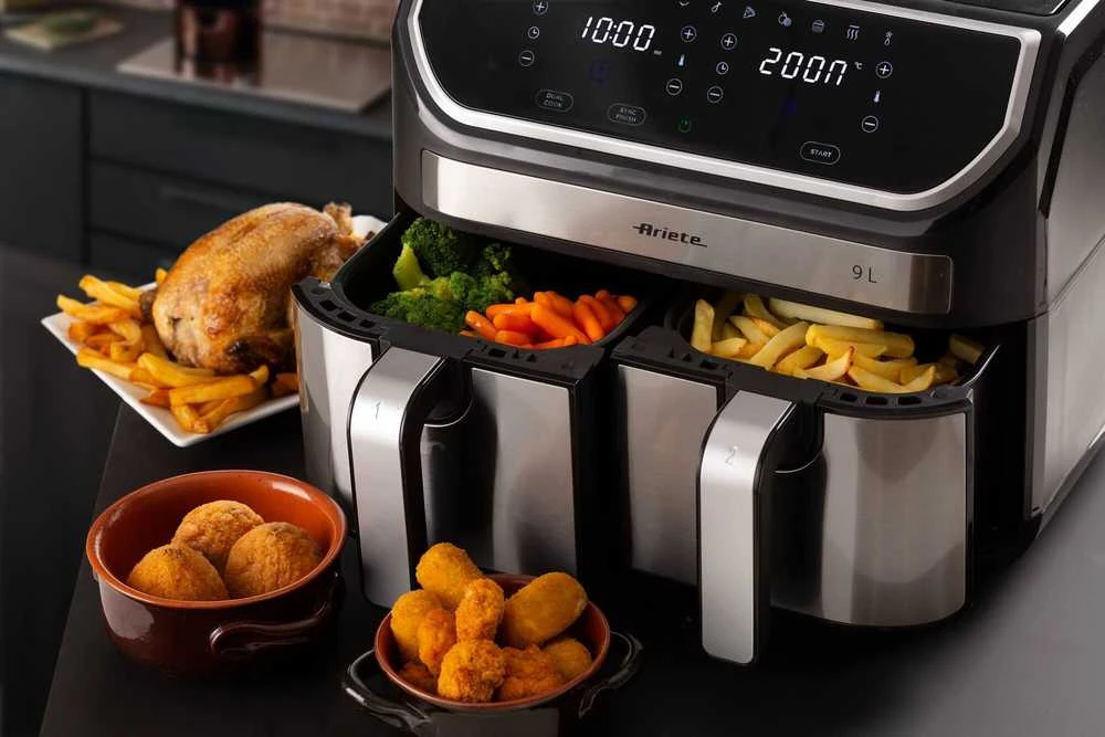 Gruzdintuvė Ariete 4625/00 Air Fryer Dual 9 l juodai-sidabrinis