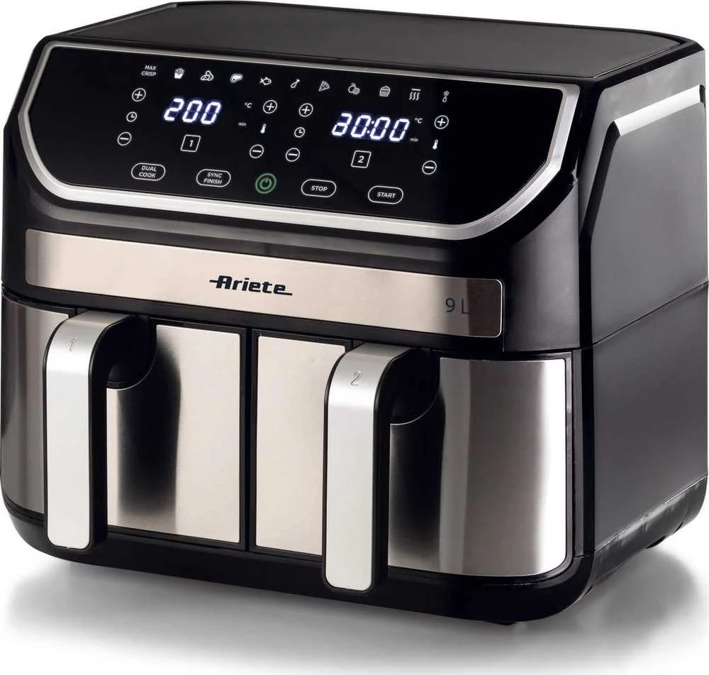 Gruzdintuvė Ariete 4625/00 Air Fryer Dual 9 l juodai-sidabrinis