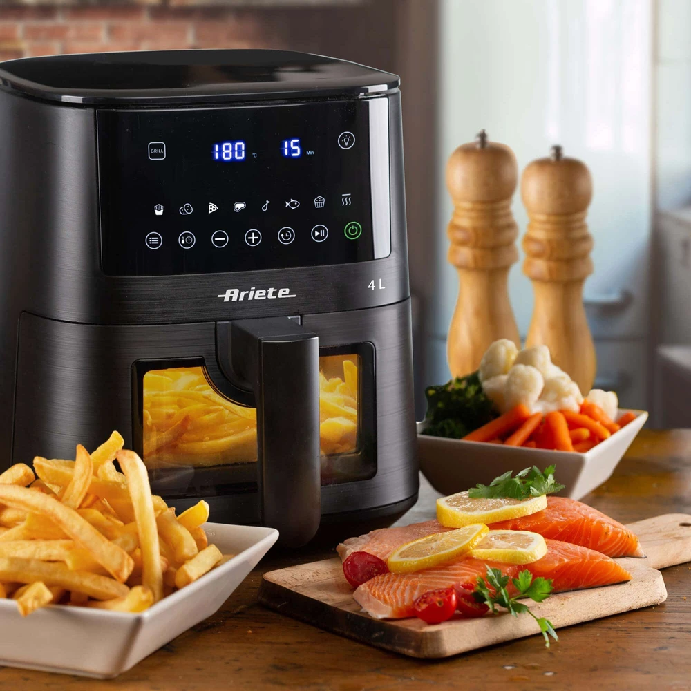4633 Ariete Airy Fryer 4L karšto oro gruzdintuvė Juodas