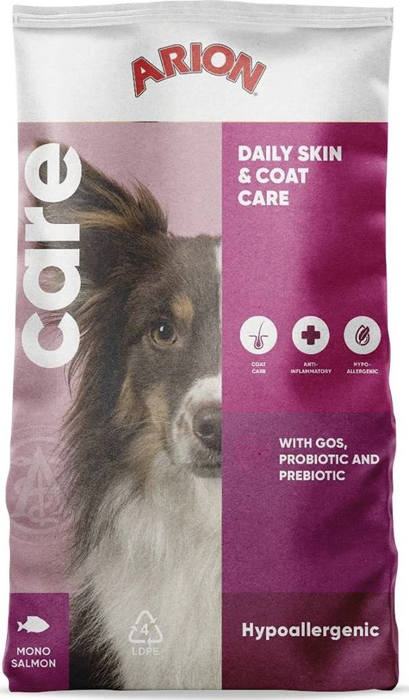 AIN ARION Care Hypoallergenic Daily Skin & Coat – sausas Maistas šunims – 12kg