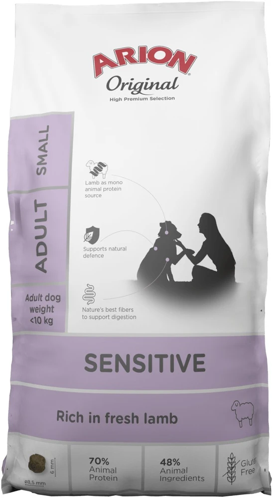 AIN ARION Original Sensitive Small ėriena Mono – sausas Maistas šunims – 7kg