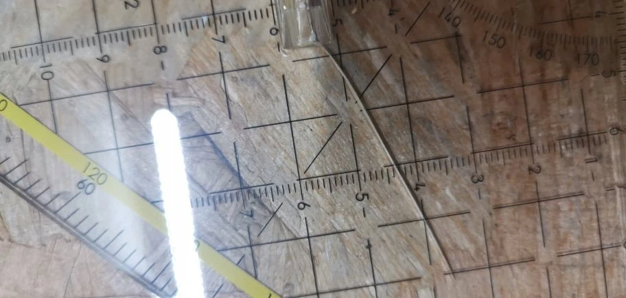 Geotec Zeichen Aristo ARISTO TZ-Trójkąt 32,5cm su laikikliu Facette i Tuschenoppen