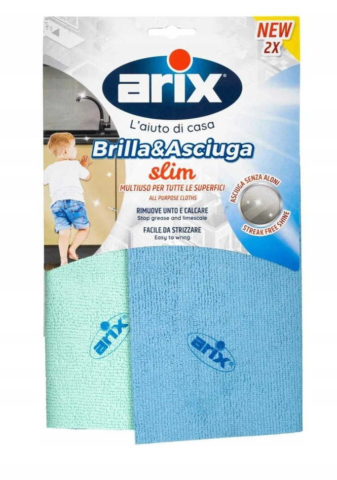 Arix Šluostė Wipe&amp;Shine Mikropluošto 2 vnt.