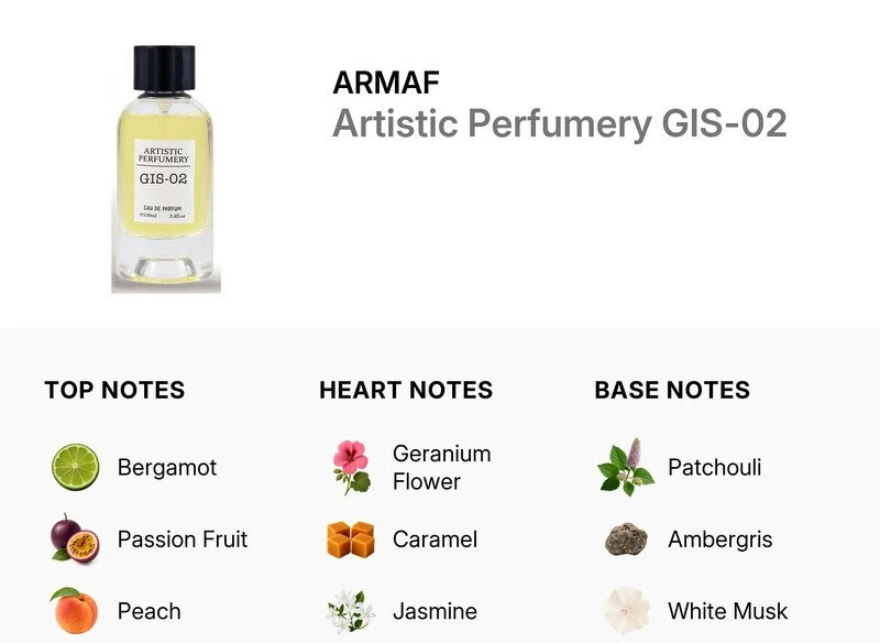 Armaf Artistic Perfumery Gis-02 EDP parfumuotas vanduo unisex, 100 ml