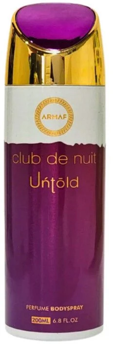 Armaf Club De Nuit Untold Body purškiklis, 200 ml