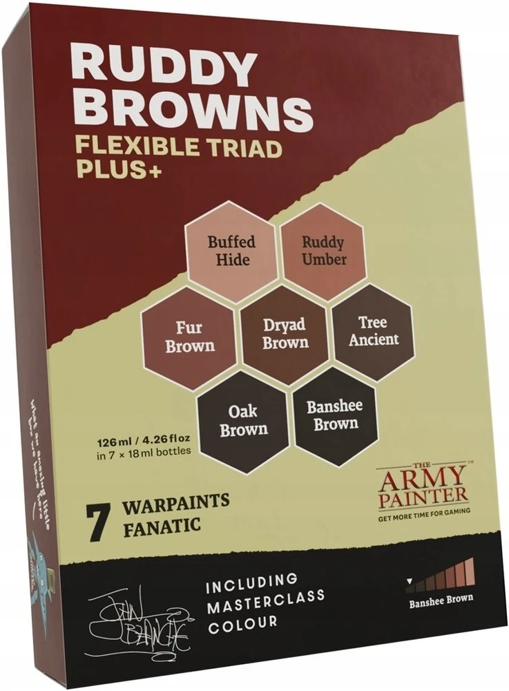 Army Painter Armijos dažytojas. Armijos dažytojas: Lankstus triadas PLUS+ – Ruddy Browns