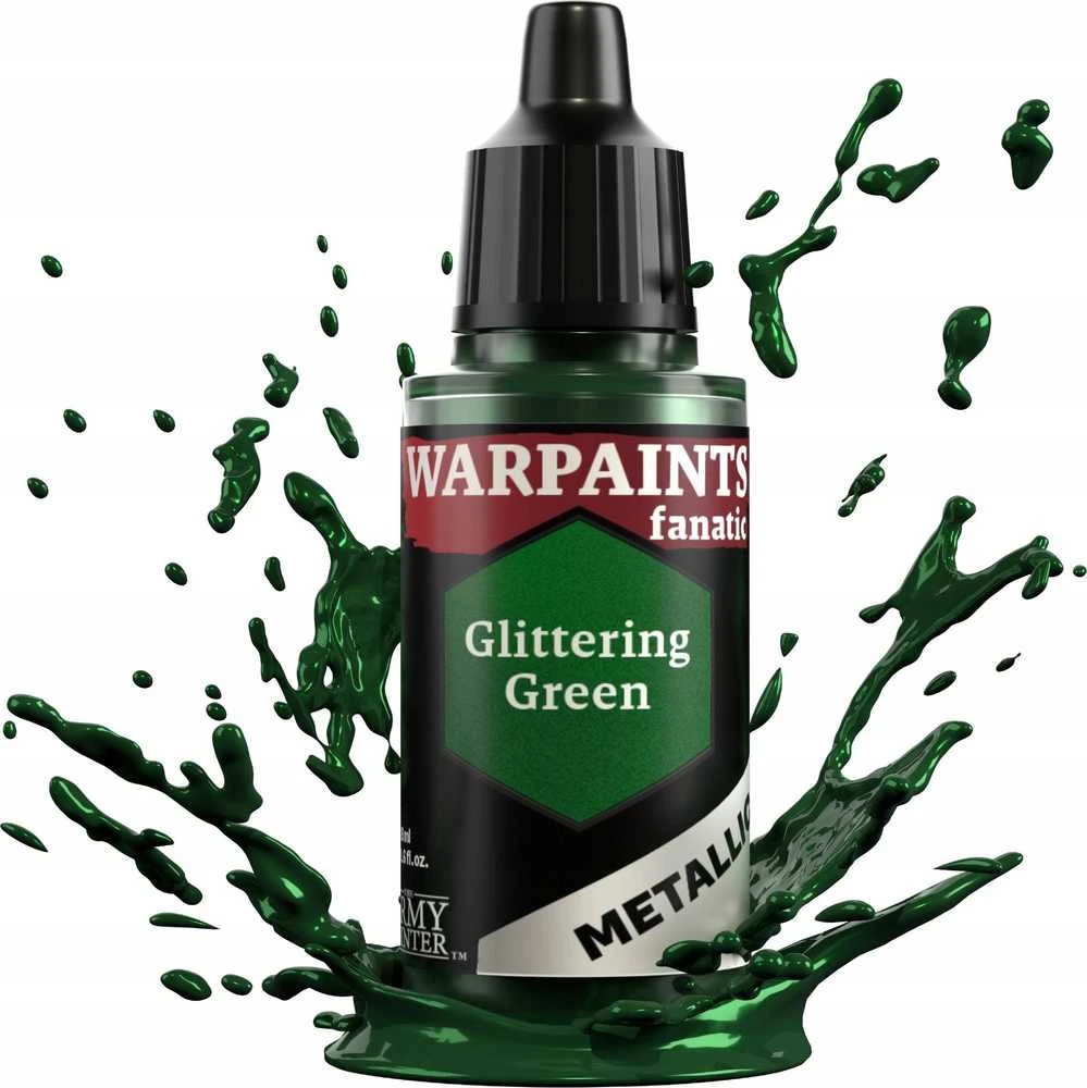 Army Painter Warpaints Fanatic Metallic: Glittering Žalias