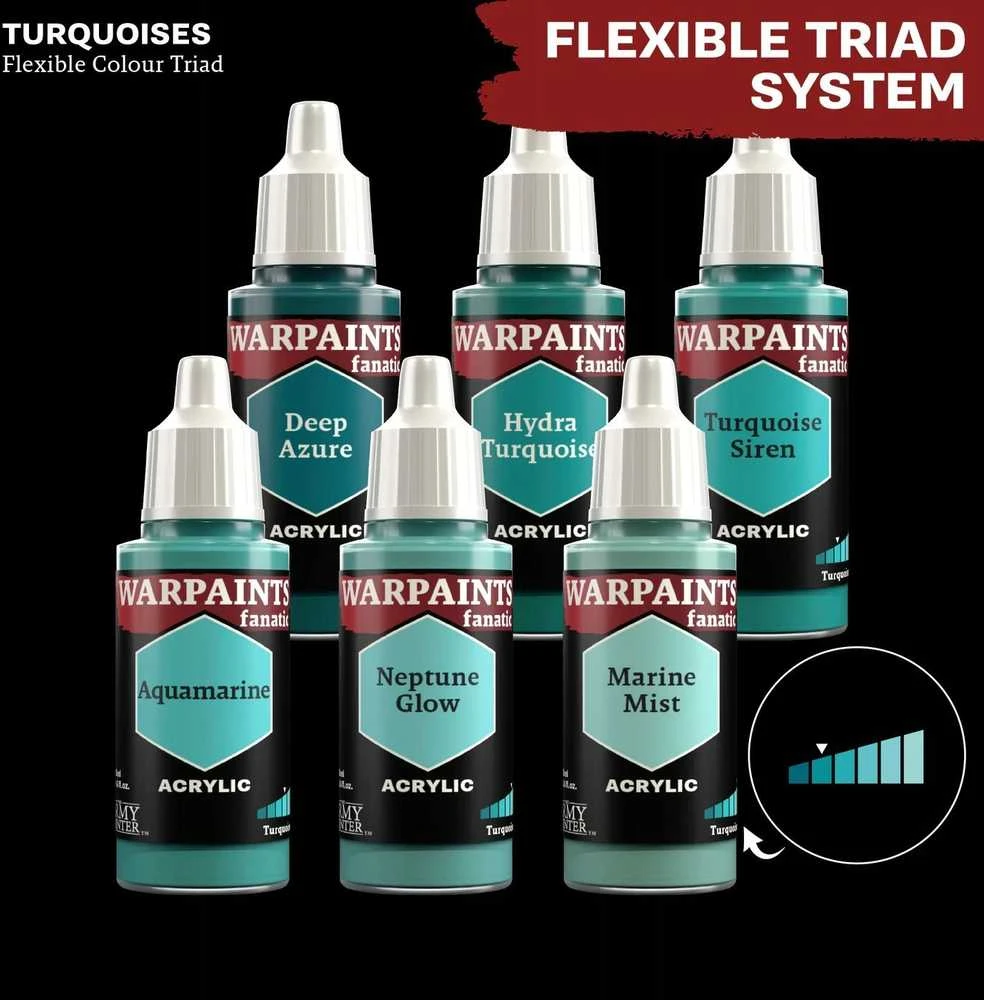 Army Painter Armijos tapytojas „Warpaints Fanatic“: „Hydra Turquoise“.