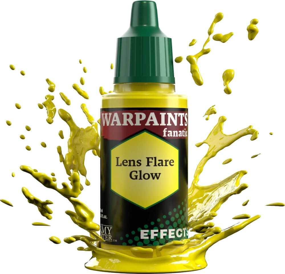 „Army Painter Warpaint“ fanatiškus efektus: objektyvo blykstės švytėjimą