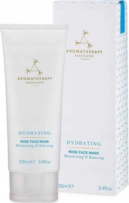 „Aromatherapy Associates“ drėkinamoji rožių atgaivinamoji kreminio kaukė veidui, 100 ml