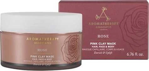 Aromatherapy Associates, rožių, eterinių aliejų, šalina nešvarumus, molio kaukė, 200 ml