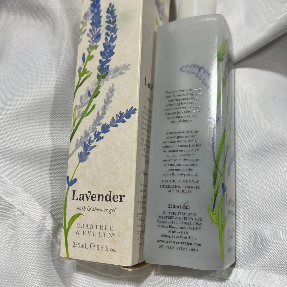 Crabtree & Evelyn Lavander Relaxing Dušo želė For All Skin Types, 250 ml