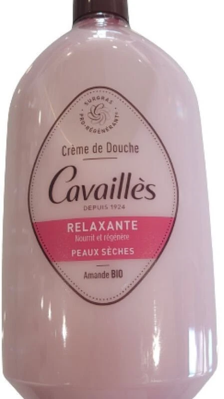„Roge Cavailles Bio“ migdolų drėkinamasis ir regeneruojamasis dušo kremas, 750 ml