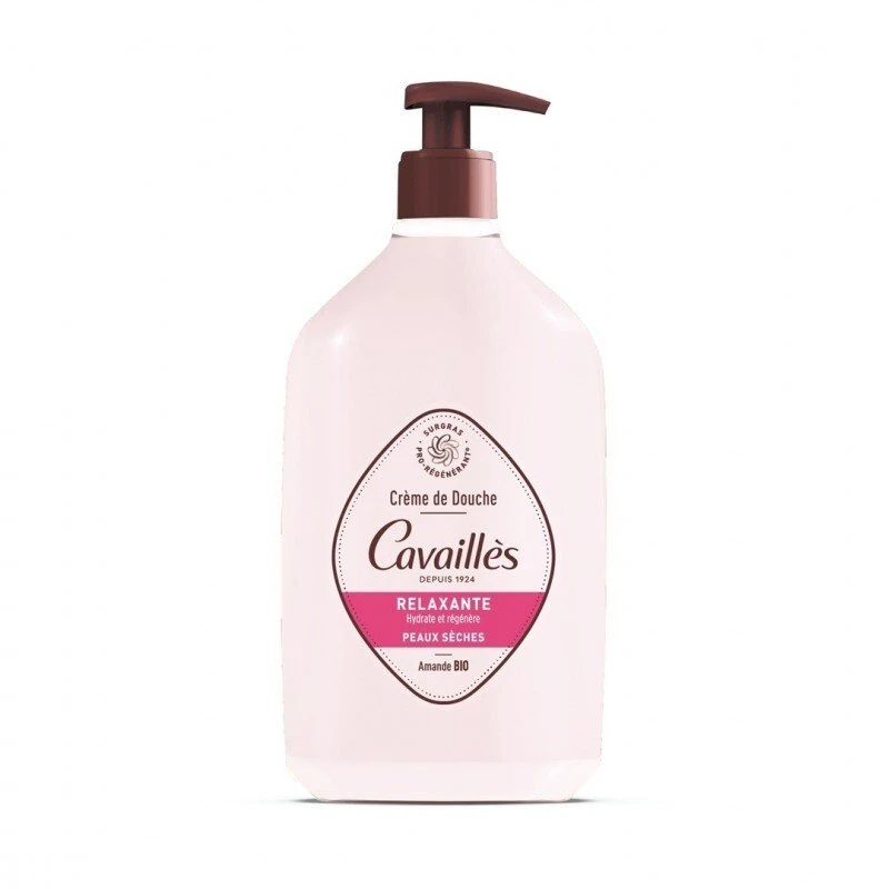 „Roge Cavailles Bio“ migdolų drėkinamasis ir regeneruojamasis dušo kremas, 750 ml