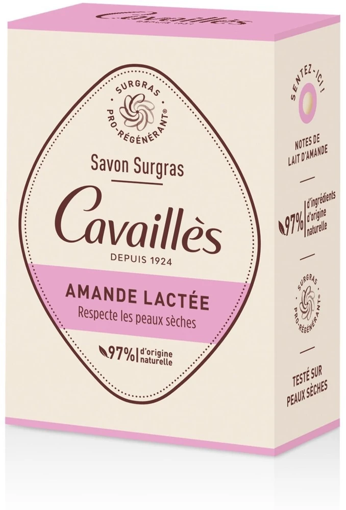 Roge Cavailles Almond Milk Hydrating Soap Bar, 100 g