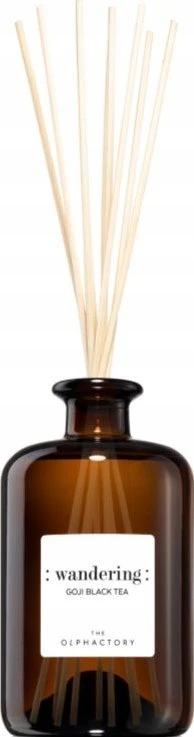 „The Olphactory Wandering Goji Juodas“ arbatos kvapiųjų lazdelių difuzorius su lazdelėmis, 500 ml