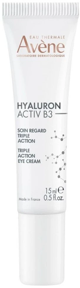 Avène Eau Thermale Hyaluron Activ B3 Triple Correction Paakių kremas trigubo poveikio koreguojantis kremas akių kontūrui, 15 ml