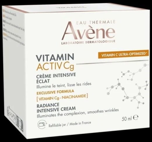 Avene Vitamin Active Cg Radiance Intensive Kreminis skaistinantis senėjimą stabdantis veido kremas, 50 ml