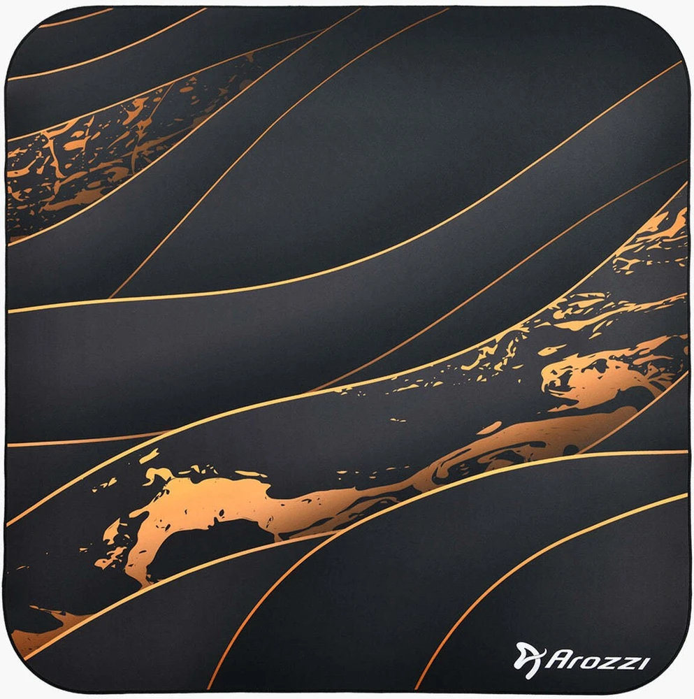 Arozzi Zona Square Floor Pad | Juodas/Gold