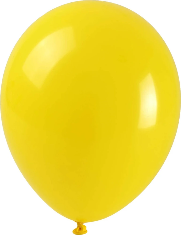 Geltonas pastelinis 25cm balionas